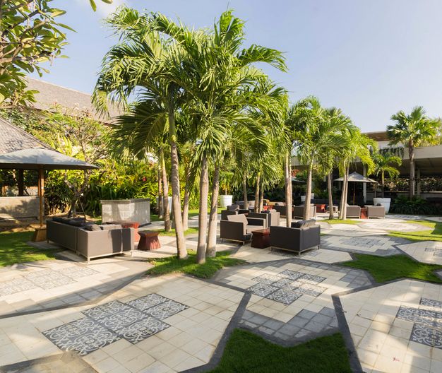 Outdoor restaurant view owned by one of the luxury villas Seminyak