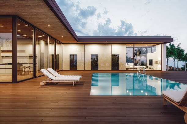 Amazing Concrete Villa in Bali with swimming pool