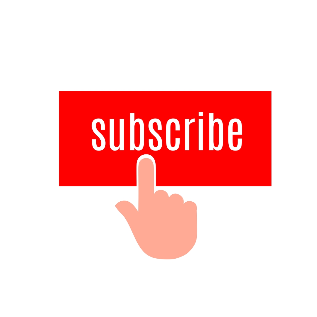 subscribe button sign icon hand